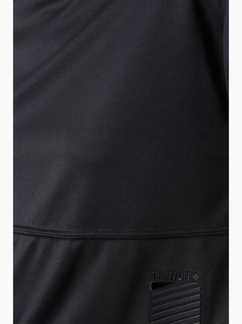 T-shirt oversized com decote redondo e bolso tommy Preto - Kiabi