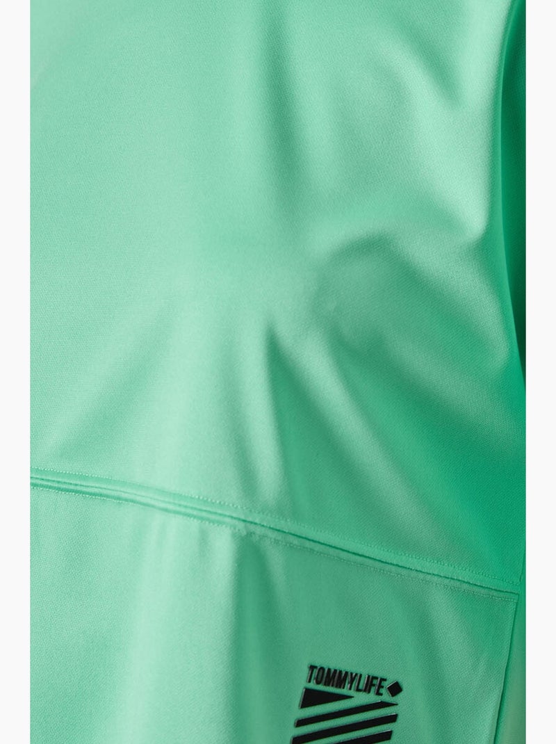 T-shirt oversized com decote redondo e bolso tommy Verde menta - Kiabi