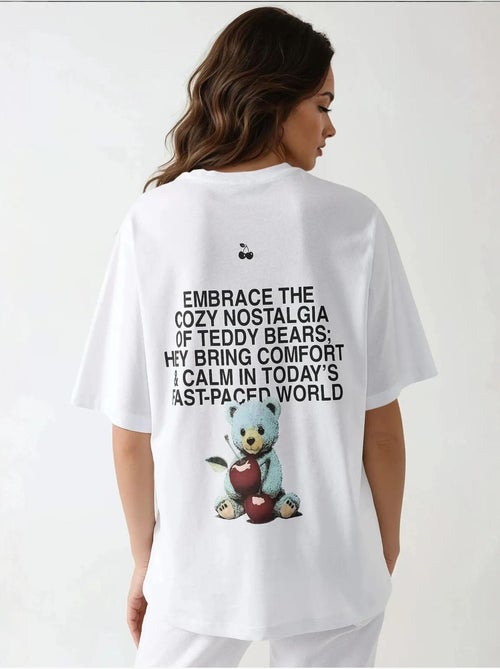 T-shirt oversized com decote redondo e estampado hiccup - Kiabi T-shirt oversized com decote redondo e estampado hiccup - Kiabi