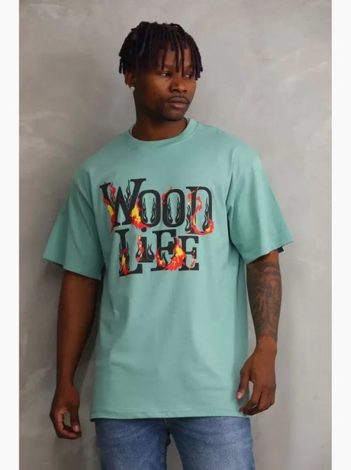 T-shirt oversized com gola redonda janes - Kiabi T-shirt oversized com gola redonda janes - Kiabi