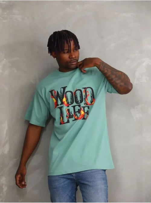 T-shirt oversized com gola redonda janes - Kiabi T-shirt oversized com gola redonda janes - Kiabi