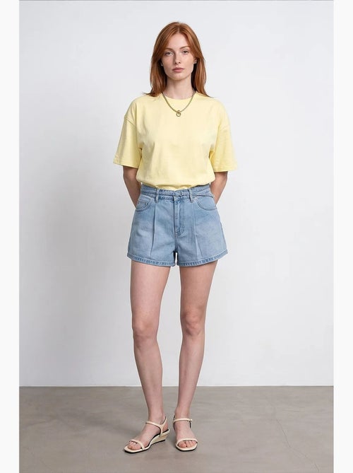 T-shirt oversized de algodão com decote redondo dilvin - Kiabi T-shirt oversized de algodão com decote redondo dilvin - Kiabi