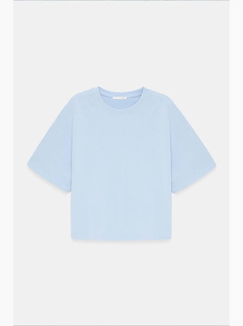 T-shirt oversized de algodão com decote redondo dilvin - Kiabi T-shirt oversized de algodão com decote redondo dilvin - Kiabi