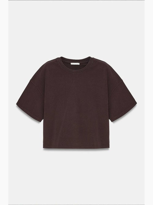 T-shirt oversized de algodão com decote redondo dilvin - Kiabi T-shirt oversized de algodão com decote redondo dilvin - Kiabi
