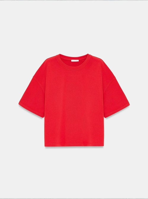T-shirt oversized de algodão com decote redondo dilvin - Kiabi T-shirt oversized de algodão com decote redondo dilvin - Kiabi