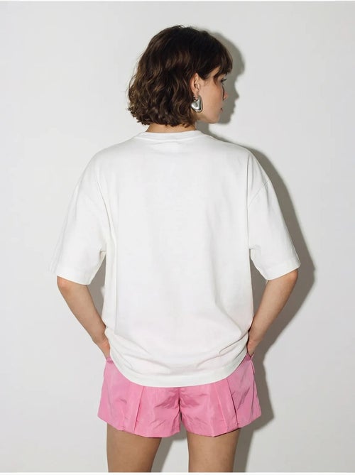T-shirt oversized de algodão com estampa de leopardo lucci - Kiabi T-shirt oversized de algodão com estampa de leopardo lucci - Kiabi