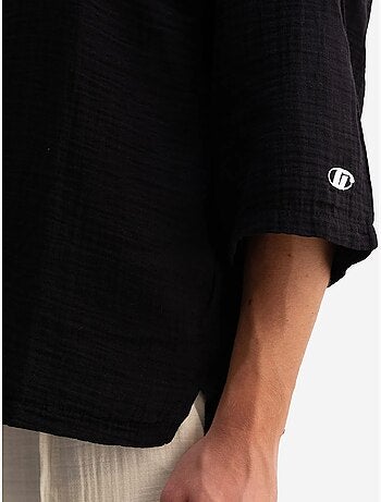 T-shirt oversized de algodão com gola redonda giesto