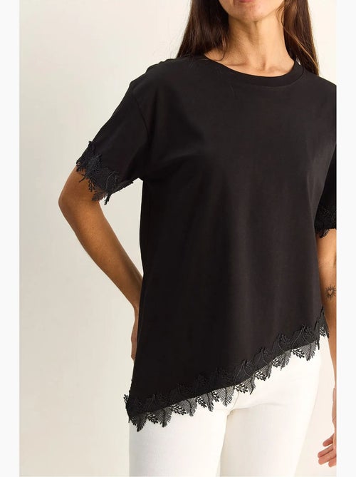 T-shirt oversized de algodão com gola redonda lucci - Kiabi T-shirt oversized de algodão com gola redonda lucci - Kiabi