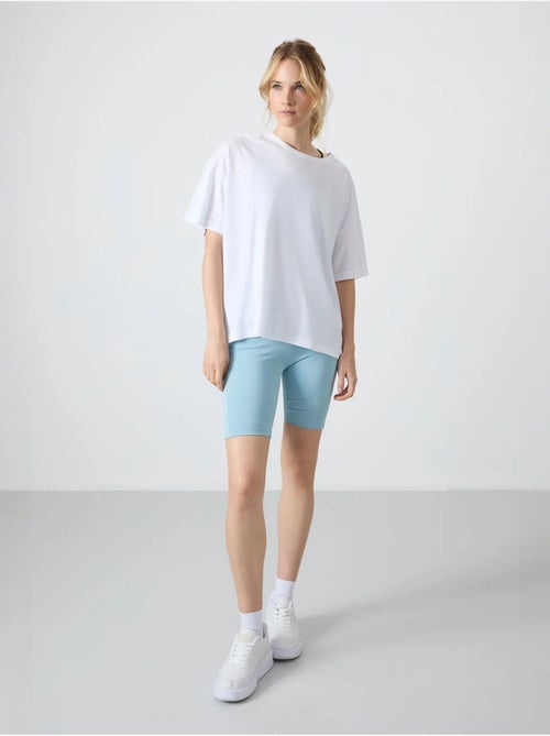 T-shirt oversized de algodão-modal com decote redondo tommy - Kiabi T-shirt oversized de algodão-modal com decote redondo tommy - Kiabi