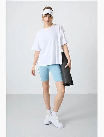 T-shirt oversized de algodão-modal com decote redondo tommy