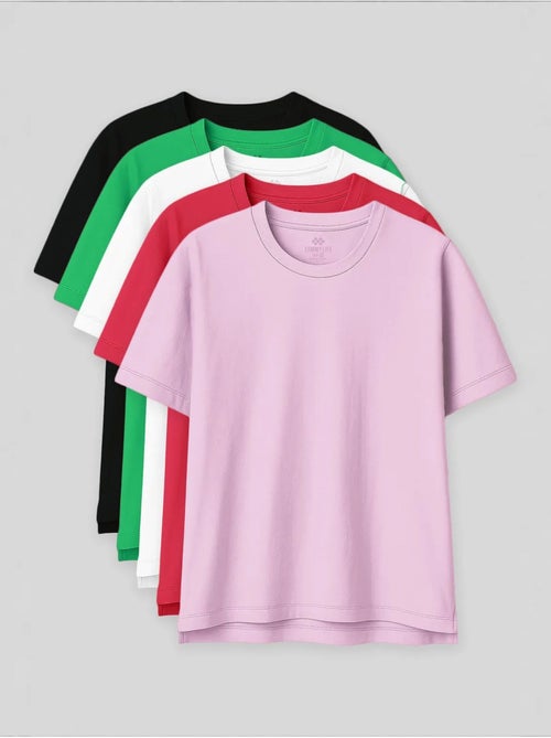 T-shirt oversized de algodão-modal com decote redondo tommy - Kiabi T-shirt oversized de algodão-modal com decote redondo tommy - Kiabi