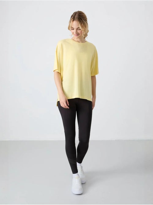 T-shirt oversized em algodão-modal com decote redondo tommy - Kiabi T-shirt oversized em algodão-modal com decote redondo tommy - Kiabi