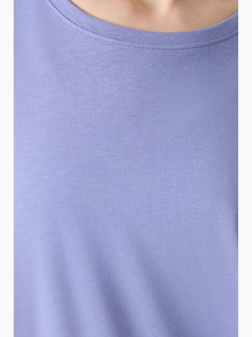 T-shirt oversized em algodão-modal com decote redondo tommy - Kiabi T-shirt oversized em algodão-modal com decote redondo tommy - Kiabi
