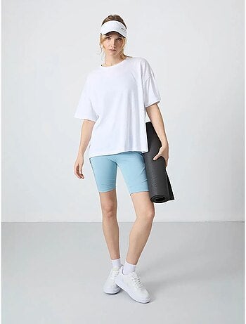 T-shirt oversized em algodão-modal com decote redondo tommy