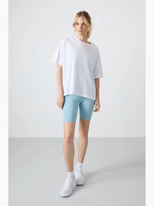 T-shirt oversized em algodão-modal com decote redondo tommy - Kiabi T-shirt oversized em algodão-modal com decote redondo tommy - Kiabi