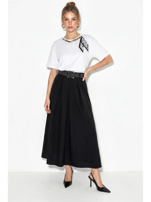 T-shirt oversized em jersey de algodão com gola redonda lucci - Kiabi T-shirt oversized em jersey de algodão com gola redonda lucci - Kiabi