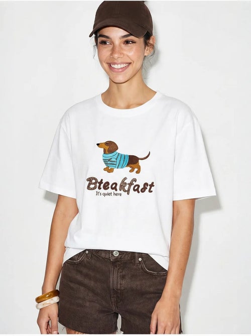 T-shirt oversized em jersey de algodão estampada lucci - Kiabi T-shirt oversized em jersey de algodão estampada lucci - Kiabi