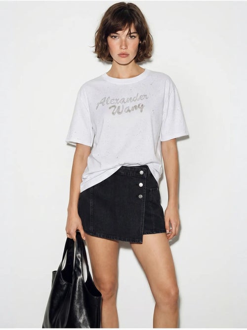 T-shirt oversized em jersey de algodão estampado lucci - Kiabi T-shirt oversized em jersey de algodão estampado lucci - Kiabi