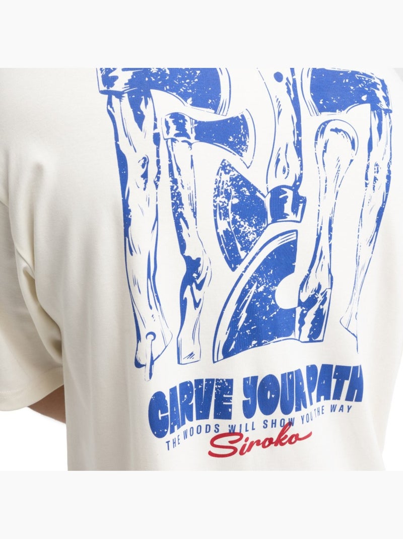 T-shirt oversized para homem Branco - Kiabi