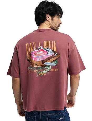 T-shirt oversized para homem