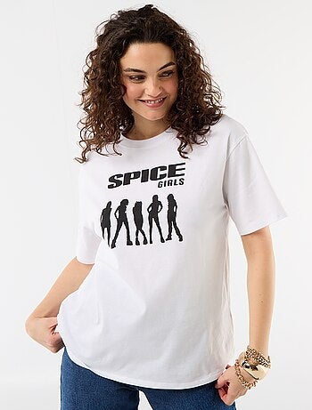 T-shirt oversized Spice Girls de manga curta