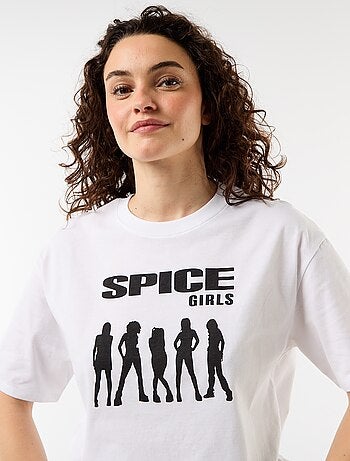 T-shirt oversized Spice Girls de manga curta