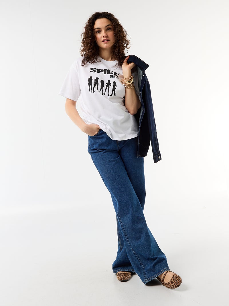 T-shirt oversized Spice Girls de manga curta Branco - Kiabi