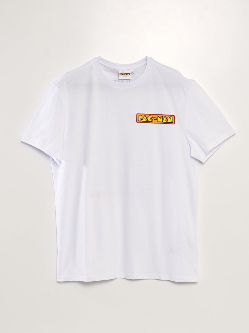 T-shirt 'Pac-Man' Branco - Kiabi