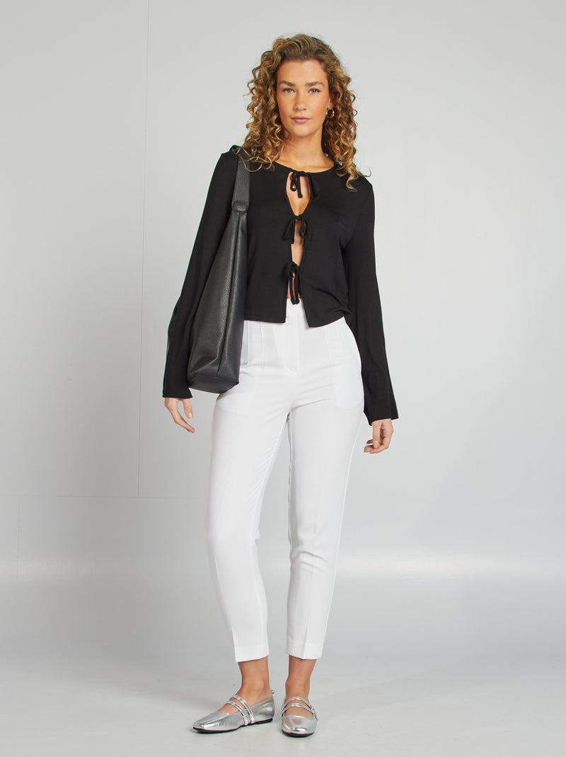 T-shirt para atar Preto - Kiabi