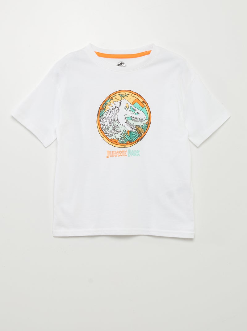 T-shirt 'Parque Jurássico' BRANCO - Kiabi