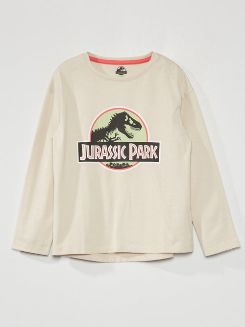 T-shirt 'Parque Jurássico' de manga comprida - Kiabi