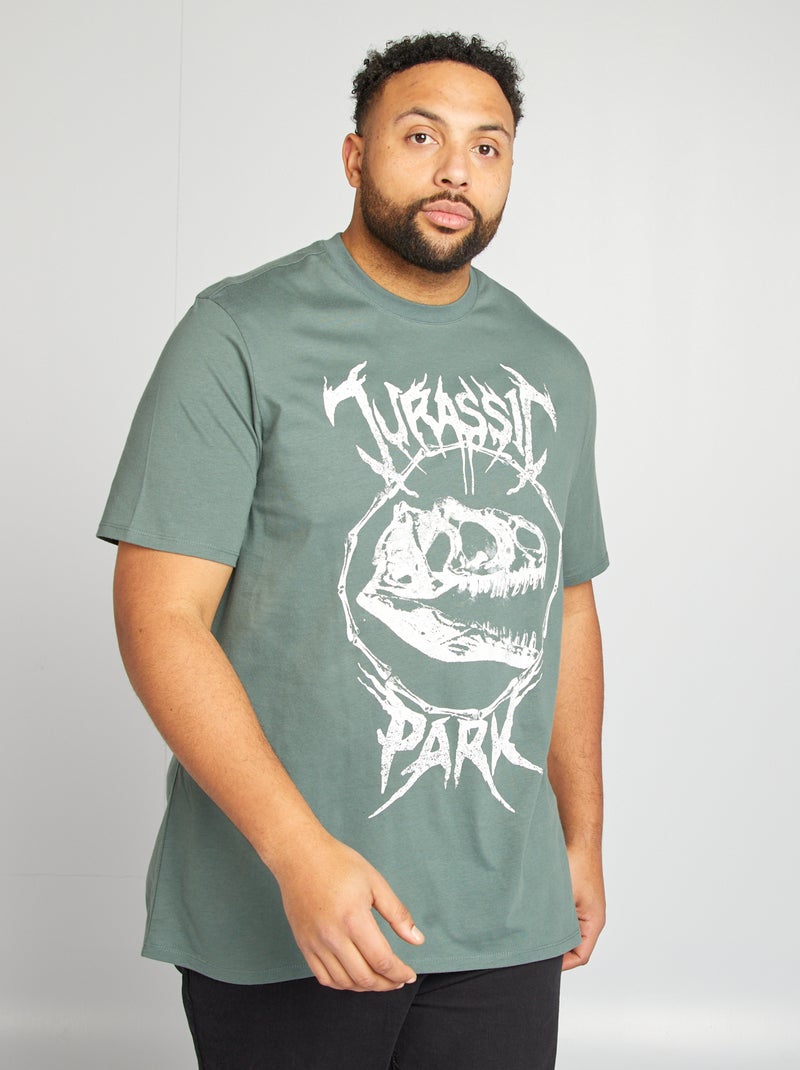 T-shirt 'Parque Jurássico' de manga curta VERDE - Kiabi