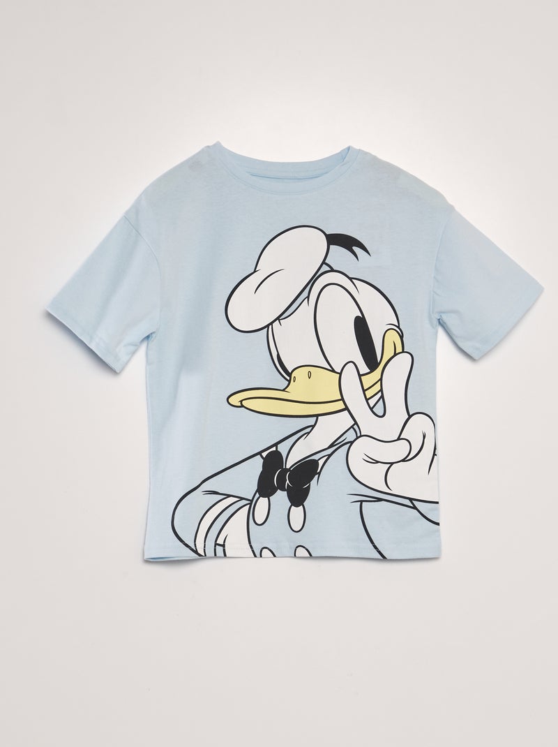 T-shirt 'Pato Donald' de manga curta AZUL - Kiabi