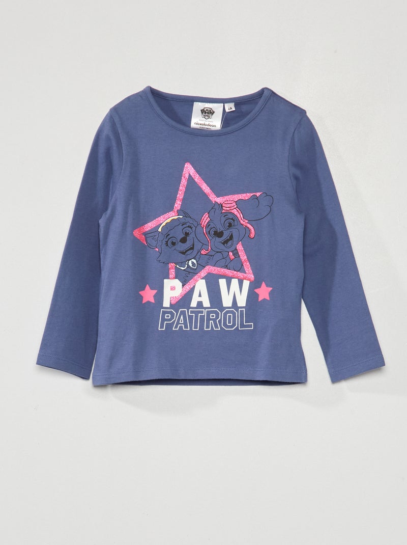 T-shirt 'Patrulha pata' de manga curta Azul - Kiabi