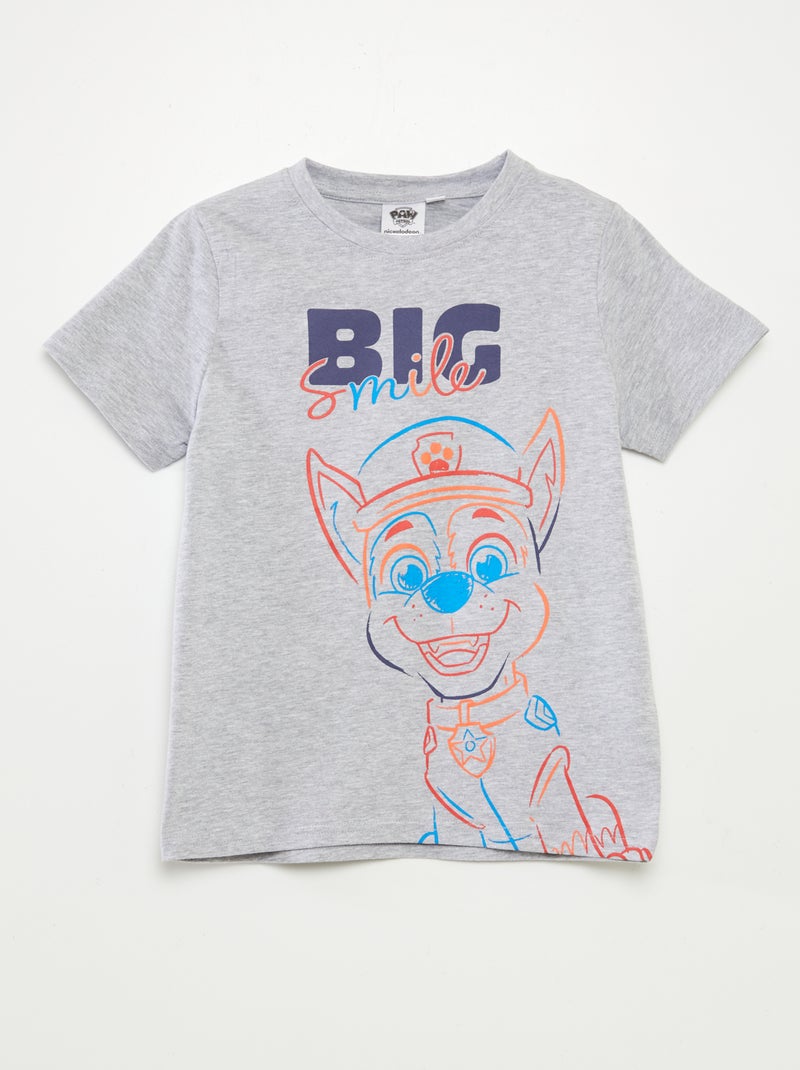 T-shirt 'Patrulha Pata' de manga curta CINZA - Kiabi