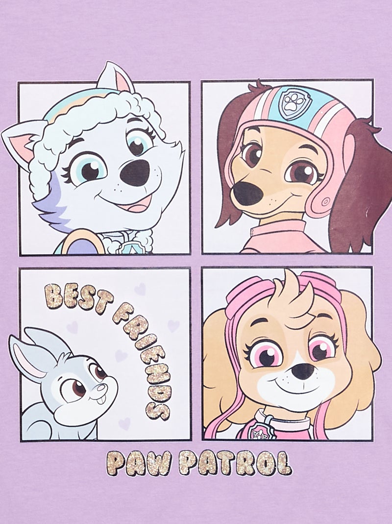 T-shirt "Patrulha Pata" de manga curta Lilás - Kiabi