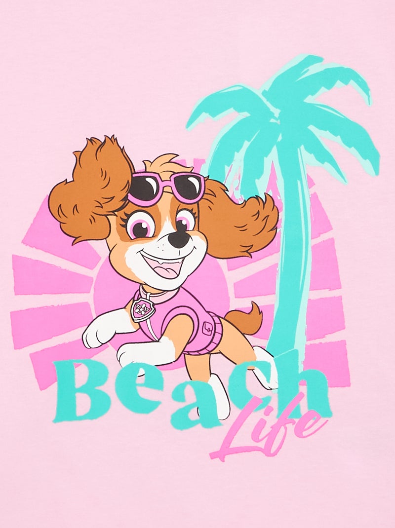 T-shirt "Patrulha Pata" de manga curta Rosa - Kiabi