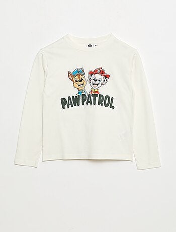 T-shirt 'Patrulha Pata' estampado em algodão