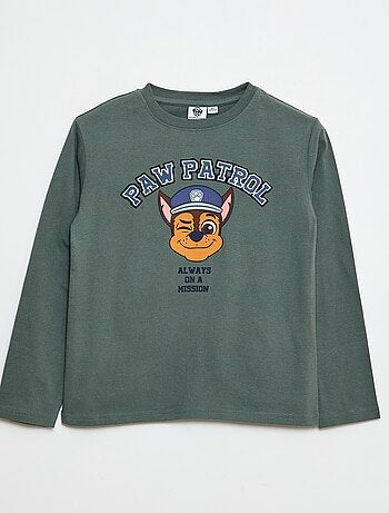 T-shirt 'Patrulha Pata' estampado em algodão