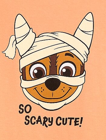 T-shirt 'Patrulha Pata' 'Halloween' manga curta