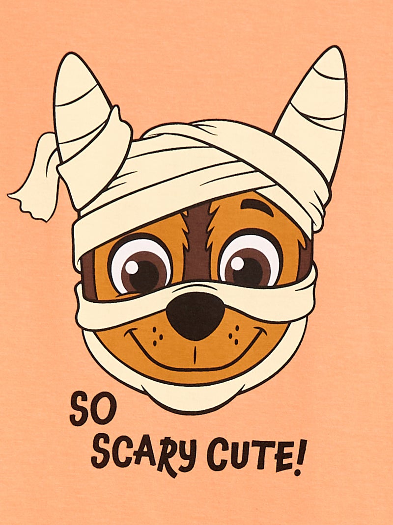 T-shirt 'Patrulha Pata' 'Halloween' manga curta Laranja - Kiabi