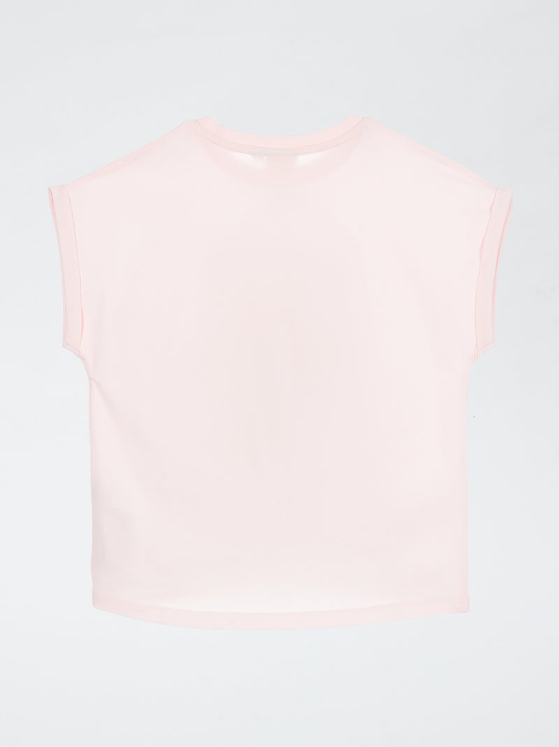 T-shirt 'Patrulha Pata' sem mangas Rosa - Kiabi