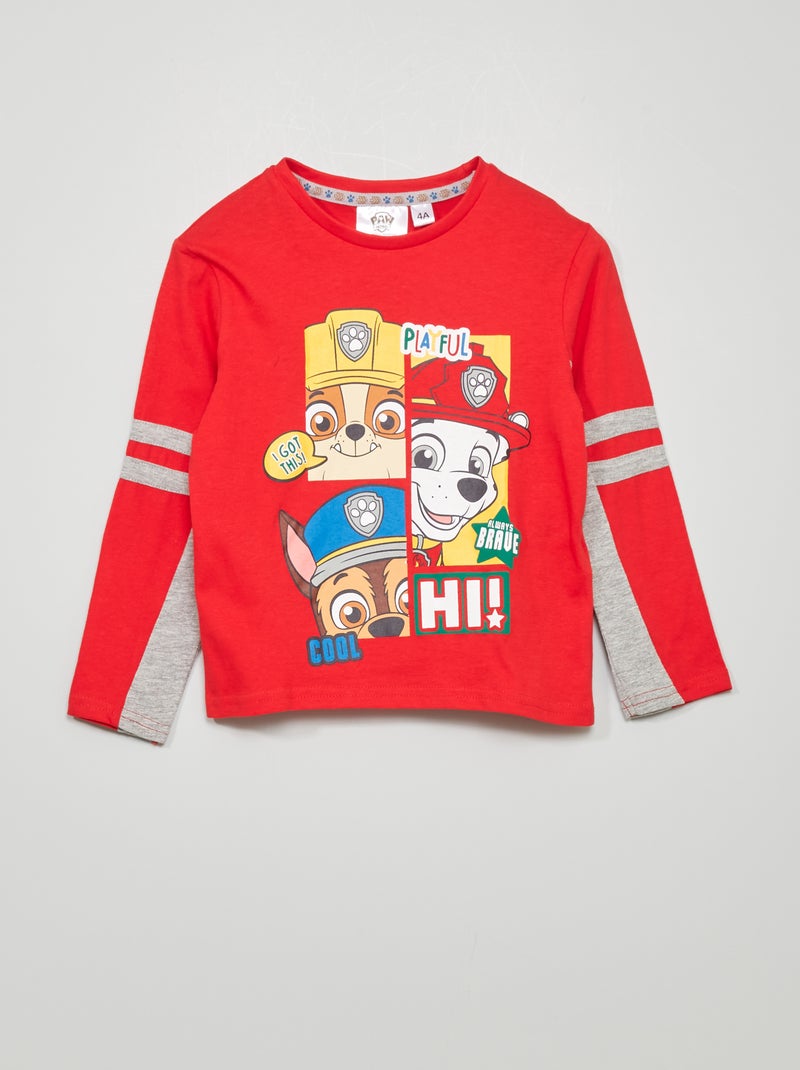 T-shirt 'Patrulha Pata' Vermelho - Kiabi