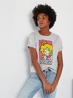 T-shirt 'Peach' 'Mario Bros' 'Nintendo' - Kiabi