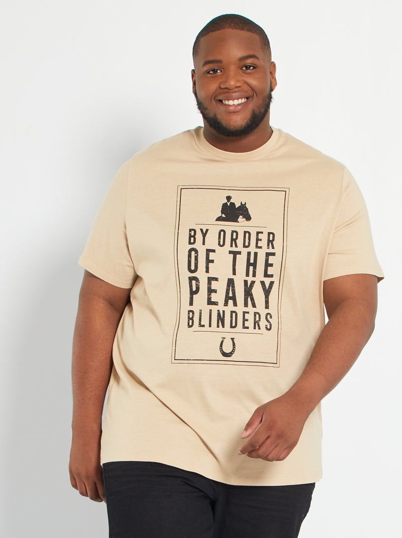 T-shirt 'Peaky Blinders' BEGE - Kiabi