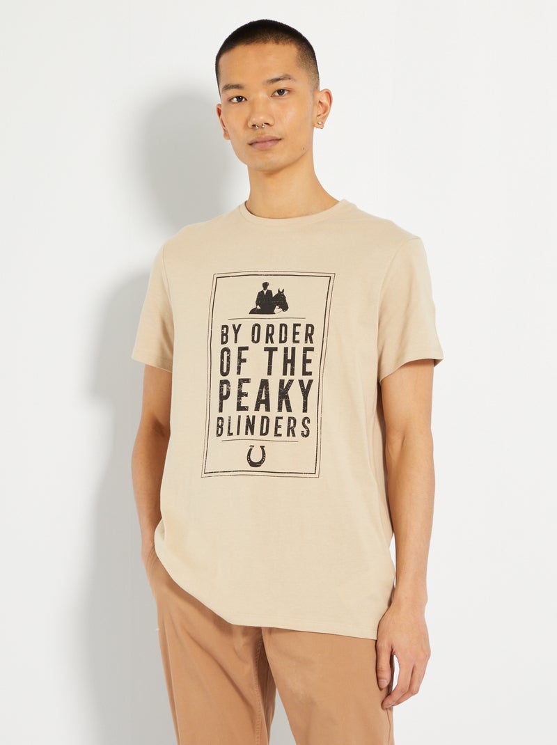 T-shirt 'Peaky Blinders' BEGE - Kiabi