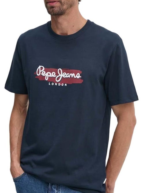 T-shirt Pepe Jeans Arsham para Homem Azul Marinho - Kiabi