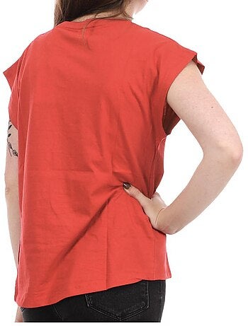 T-shirt feminina vermelha pepe jeans bloom