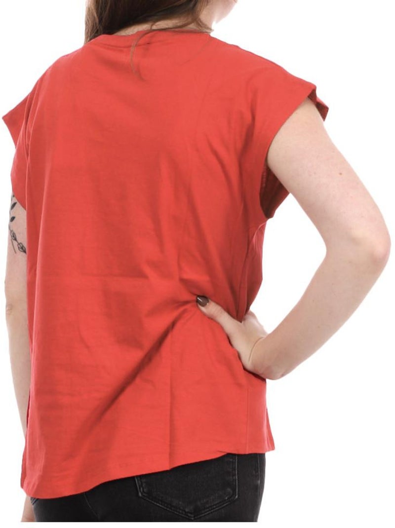 T-shirt pepe jeans bloom para mulher vermelho/laranja Vermelho papoula - Kiabi