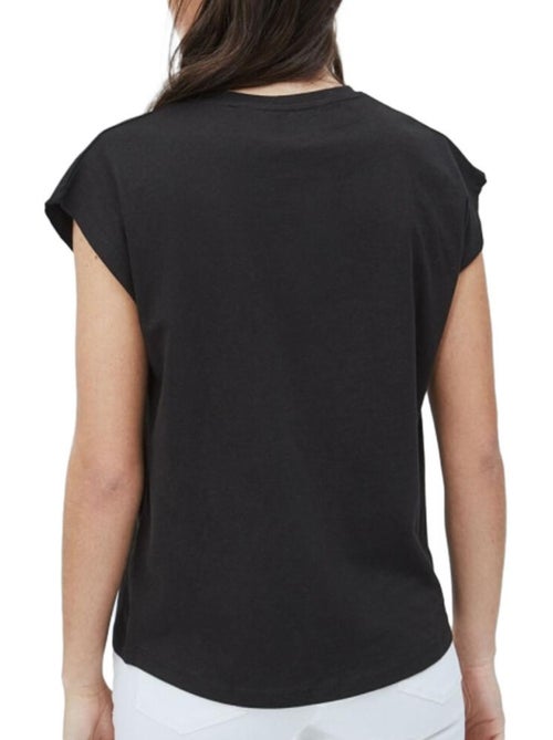 T-shirt Pepe Jeans Bloom Preto para Mulher - Kiabi T-shirt Pepe Jeans Bloom Preto para Mulher - Kiabi